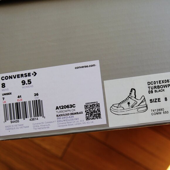 BNWT SS25 RICK OWENS DRKSHDW TURBOWPN OX SNEAKERS BLK 8 & 9 - Picture 7 of 12